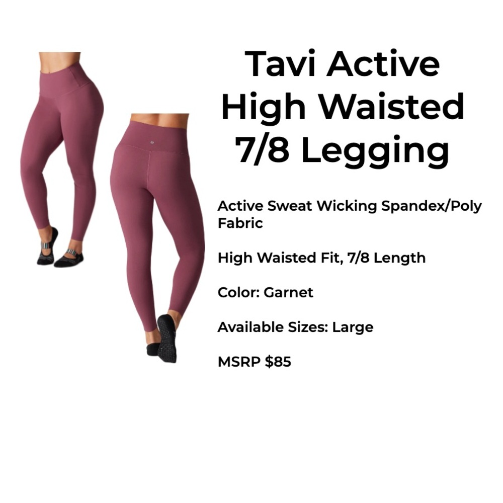 Tavi Active 7/8 High Waisted Leggings. NWT.